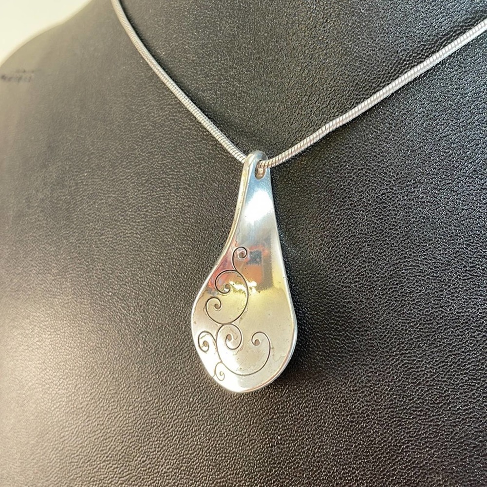 Brighton Silver Toned TWIRL Collection Pendant Necklace - Picture 2 of 6